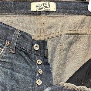 Naked and Famous Men's Blue Jeans